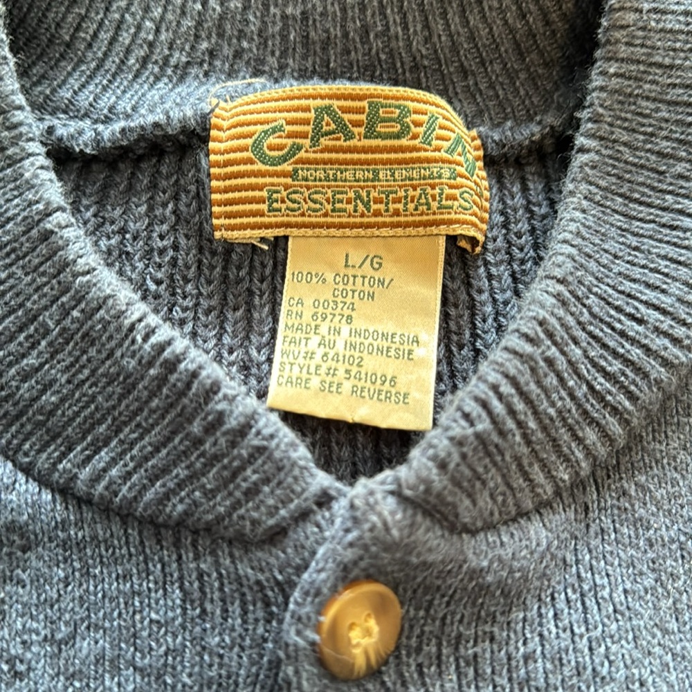 3/$30 Vintage Cabin Essentials Cotton Sweater - Picture 6 of 7